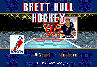 Заставка игры Brett Hull Hockey 95